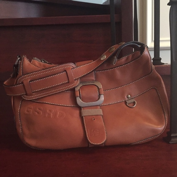 G-Star Purse -slim caramel leather & buckle detail - Picture 2 of 7